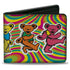 Grateful Dead - Bi-Fold Wallet - Grateful Dead Dancing Bears Swirl Multi Color - StealieShop