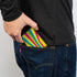 Grateful Dead - Bi-Fold Wallet - GRATEFUL DEAD Dancing Bear Icon Stripe Yellow/Multi Color/Black - StealieShop