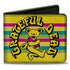 Grateful Dead - Bi-Fold Wallet - GRATEFUL DEAD Dancing Bear Icon Stripe Yellow/Multi Color/Black - StealieShop