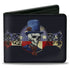Grateful Dead - Bi-Fold Wallet - Grateful Dead Dave's Picks Bonus Disc 2013 Skeleton Cover Art Black/Blue/Red - StealieShop