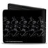 Grateful Dead - Bi-Fold Wallet - GRATEFUL DEAD Steal Your Face Logo Dancing Skeletons Black Gray Red White Blue - StealieShop