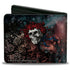Grateful Dead - Bi-Fold Wallet - Space Your Face + Skull & Roses Galaxy - StealieShop
