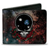 Grateful Dead - Bi-Fold Wallet - Space Your Face + Skull & Roses Galaxy - StealieShop