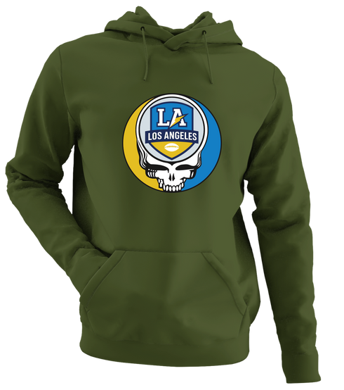 Los Angeles Football - Premium Grateful Dead Hoodie - Military Green - 7
