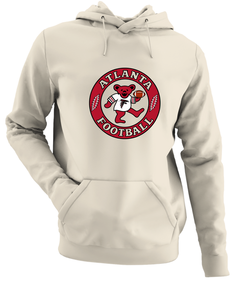 Atlanta Football Dancing Bear - Premium Grateful Dead Hoodie - Sand