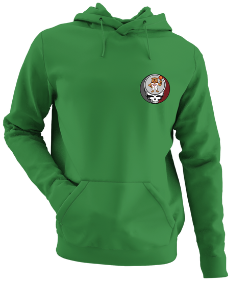 Mississippi State University - Premium Grateful Dead Left Chest Hoodie - Irish Green