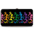 Grateful Dead - Hinged Wallet - Dancing Skeletons Black Multi Color - StealieShop