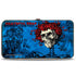 Grateful Dead - Hinged Wallet - GRATEFUL DEAD Skull & Roses Blues Black Red - StealieShop