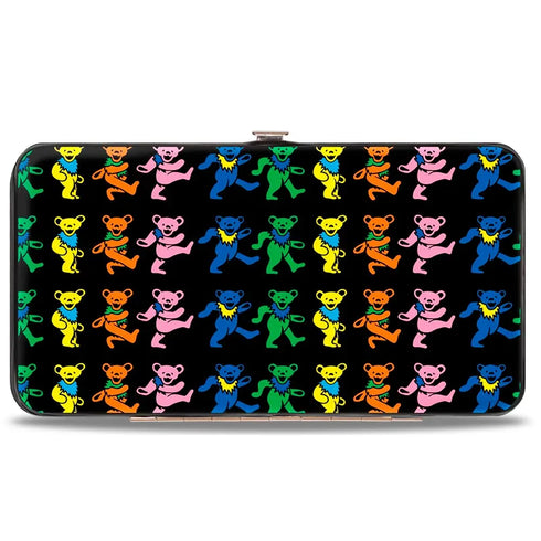 Grateful Dead - Hinged Wallet - Dancing Bears Black Multi Color - StealieShop