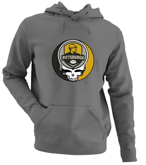 Pittsburgh Football - Premium Grateful Dead Hoodie - Charcoal - 8