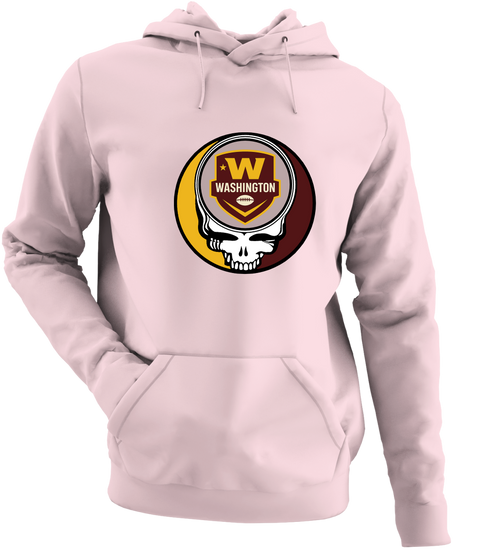 Washington Football - Premium Grateful Dead Hoodie - Light Pink - 4