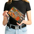 Grateful Dead - PU Zip Around Wallet Rectangle - Grateful Dead Dave's Picks Skull and Roses Cover Orange - StealieShop