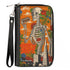 Grateful Dead - PU Zip Around Wallet Rectangle - Grateful Dead Dave's Picks Skull and Roses Cover Orange - StealieShop