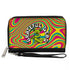 Grateful Dead - PU Zip Around Wallet Rectangle - GRATEFUL DEAD Dancing Bear Icon Swirl Multi Color/White/Black - StealieShop