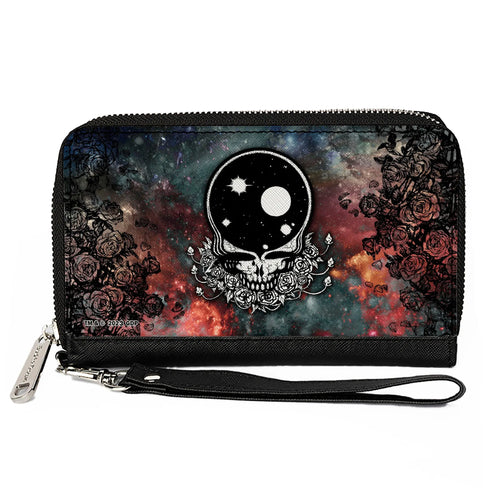 Grateful Dead - PU Zip Around Wallet Rectangle - Grateful Dead Space Your Face/Galaxy - StealieShop