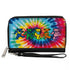 Grateful Dead - PU Zip Around Wallet Rectangle - Grateful Dead Dancing Bears Swirl Tie Dye Multi Color - StealieShop
