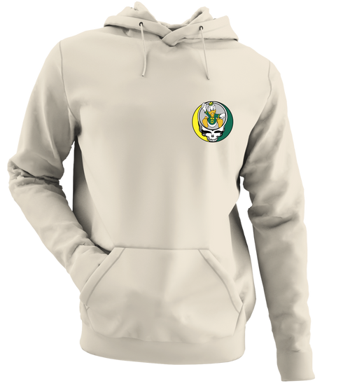 University of Oregon - Premium Grateful Dead Left Chest Hoodie - Sand