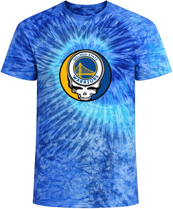 Golden State Warriors Stealie Tie-Dye Grateful Dead T-Shirt