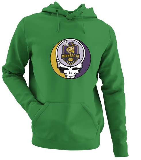 Minnesota Football - Premium Grateful Dead Hoodie - Irish Green - 6