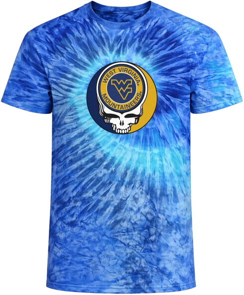 West Virginia University Stealie Tie-Dye Grateful Dead T-Shirt
