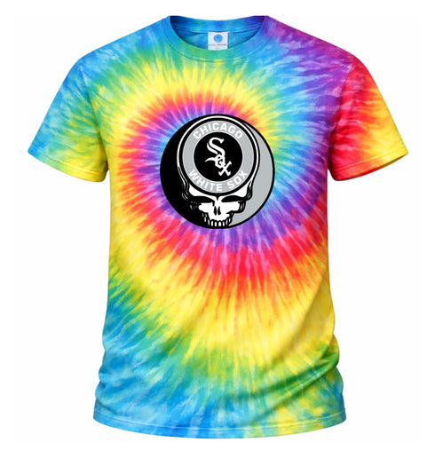 Chicago White Sox Stealie Tie-Dye Grateful Dead T-Shirt