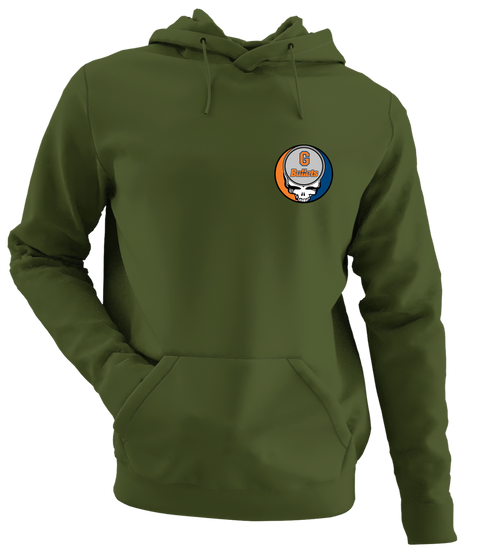 Gettysburg - Premium Grateful Dead Left Chest Hoodie - Military Green - 7