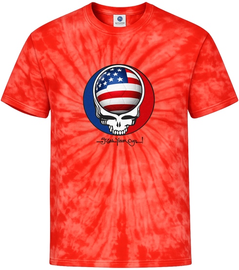 Team USA World Cup 2026 Stealie Tie-Dye × Grateful Dead Tee