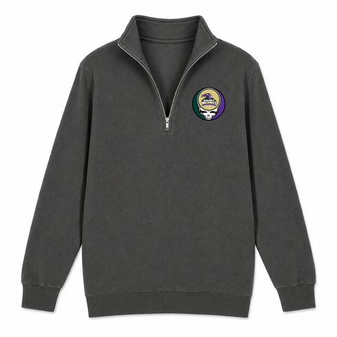 Saint Michaels - Premium Grateful Dead Quarter-Zip Pullover - Charcoal - 6