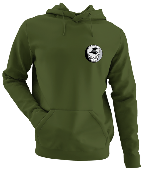 Providence College - Premium Grateful Dead Left Chest Hoodie - Military Green