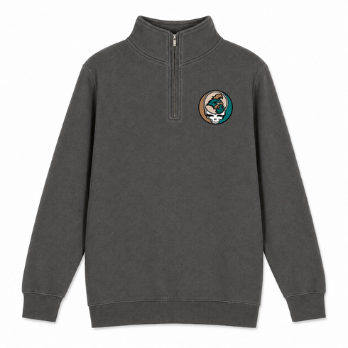 Coastal Carolina University - Premium Grateful Dead Quarter-Zip Pullover - Charcoal - 5
