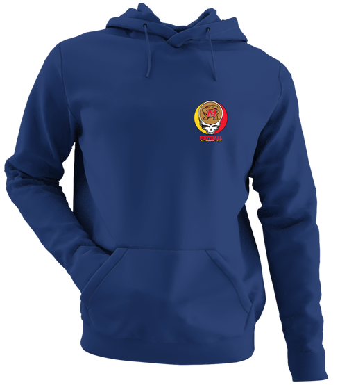 University of Maryland Football - Premium Grateful Dead Left Chest Hoodie - Navy - 2