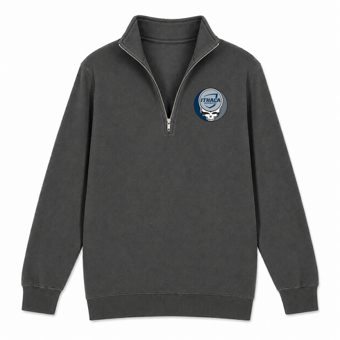 Ithaca - Premium Grateful Dead Quarter-Zip Pullover - Charcoal - 6