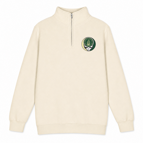 Babson College - Premium Grateful Dead Quarter-Zip Pullover - Sand - 1