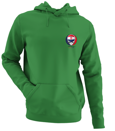Croatia FIFA World Cup - Premium Grateful Dead Left Chest Hoodie - Irish Green - 6