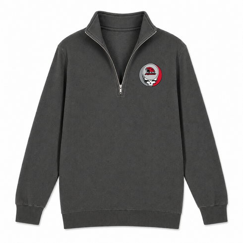 Miami University - Premium Grateful Dead Quarter-Zip Pullover - Charcoal - 6