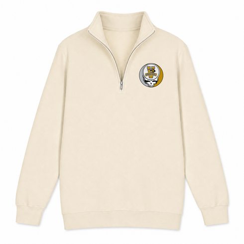 Vanderbilt University - Premium Grateful Dead Quarter-Zip Pullover - Sand - 1