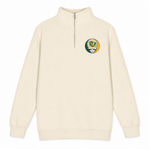William and Mary - Premium Grateful Dead Quarter-Zip Pullover - Sand - 2