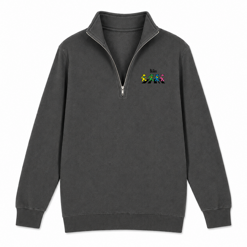 The Bears - Life is dead.® - Premium Grateful Dead Quarter-Zip Pullover - Charcoal - 6