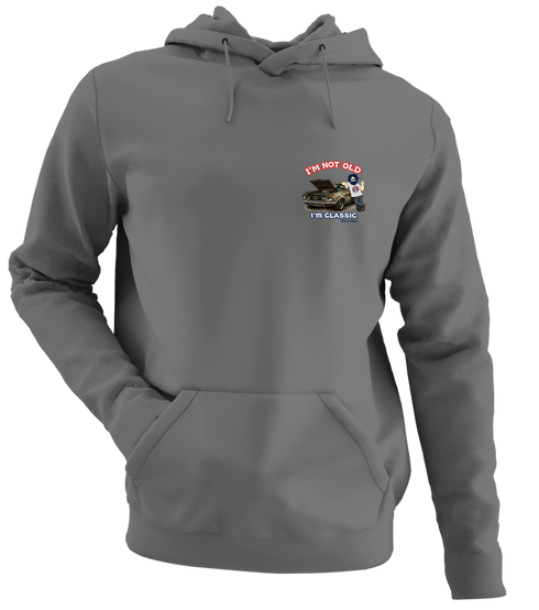 I'm Not Old. I'm Classic. - Life is dead. Jerry - Premium Grateful Dead Left Chest Hoodie - Charcoal - 8