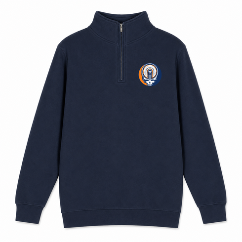 Chief Illinwek - Premium Grateful Dead Quarter-Zip Pullover - Navy - 3