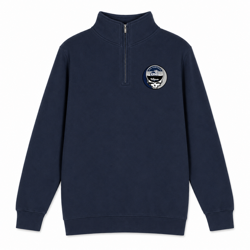 University of New Hampshire - Premium Grateful Dead Quarter-Zip Pullover - Navy - 3