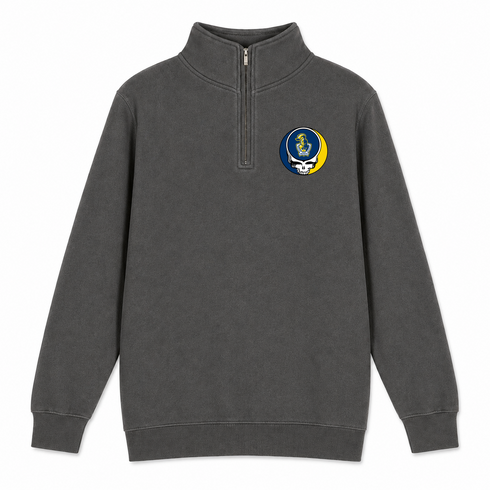 Newumann - Premium Grateful Dead Quarter-Zip Pullover - Charcoal - 5