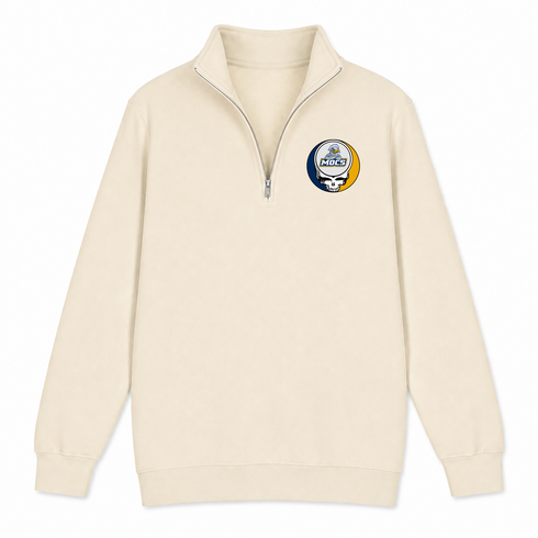 University of Chatanooga - Premium Grateful Dead Quarter-Zip Pullover - Sand - 2