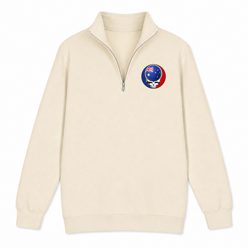 Australia FIFA World Cup - Premium Grateful Dead Quarter-Zip Pullover - Sand - 2