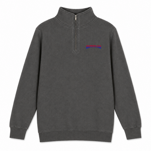 Grateful Dad - Premium Grateful Dead Quarter-Zip Pullover - Charcoal - 5