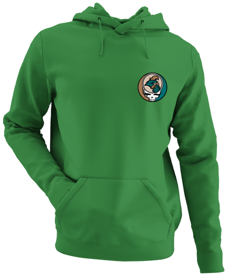 Coastal Carolina University - Premium Grateful Dead Left Chest Hoodie - Irish Green - 6