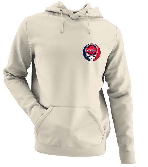 Washington Capitals - Premium Grateful Dead Left Chest Hoodie - Sand - 3