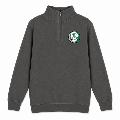 William Smith Lacrosse - Premium Grateful Dead Quarter-Zip Pullover - Charcoal - 5
