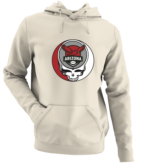 Arizona Football - Premium Grateful Dead Hoodie - Sand - 3