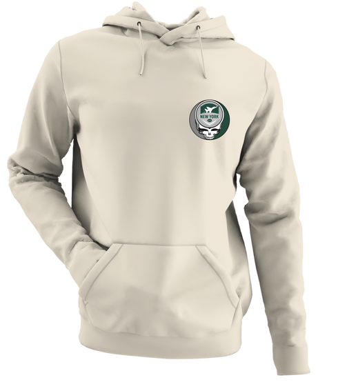 New York Football - Premium Grateful Dead Left Chest Hoodie - Sand - 3